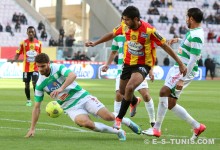 Oussama Darragi, passeur et buteur lors du match de Ligue 1 face au CS Hammam-Lif du 18 janvier 2014 à Radès. (Photo CHALA)