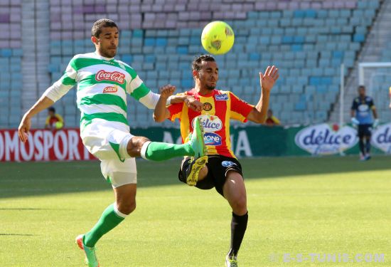 Mhirsi auteur du troisième but face au CS Hammam-Lif en huitième de finale de Coupe, le 12 juin 2014 à Radès. (Photo CHALA)